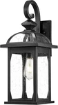 22" Black Outdoor Wall Light Sconce With Seeded Glass Die-cast Aluminum. Fixed Price $166.99.