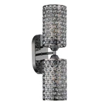 Dolaimy 1 Light Crystal Shade Wall Sconce Black 4.75" 2 Pack. Fixed Price $34.74.