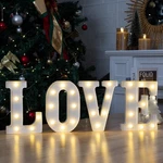 Led Light Up Marquee Letters Love Sign, Decorative Numbers - Battery Operated. Fixed Price $43.70.