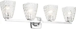 Kichler 55217WTR Marant 4 Light 33"W Vanity - Chrome. Fixed Price $379.99.