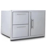 Blaze 32-IN Stainless Steel Soft Close Access Door & Double Drawer Combo. Fixed Price $899.00.