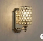 Lot Of 2 Doraimi Crystal Wall Sconce Lighting - Gold. Fixed Price $24.95.