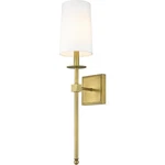 Z-lite 811-1S-RB-WH Camila Light 5.5 Inch Rubbed Brass Wall Sconce. Fixed Price $172.00.
