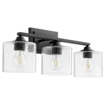 Textured Black Three Light Vanity From The Dakota Collection. Fixed Price $191.00.