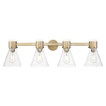 Innovations Lighting 464-4W-G464C-7SDY Lawton Cone 34"W Brass. Fixed Price $515.68.