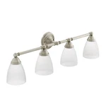 Moen YB2264BN Brushed Nickel Four Globe Bath Light. Fixed Price $335.63.