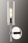 Zhtiechui Modern Chrome Knurled Wall Sconces, 14" Glass Lighting Indoor. Fixed Price $68.00.