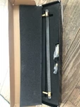 Alno D860-18-SB Brass Contemporary Acrylic 18" Center To Appliance Pull. Fixed Price $40.00.