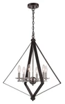 Trans Globe 11086 6-LIGHT Pendant In Black/polished Chrome. Fixed Price $294.31.
