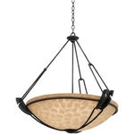 Kalco Lighting 4845TO/ECRU Grande Pendant Tortoise Shell. Fixed Price $1146.65.