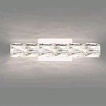 Wihtu Led Bathroom Light Fixture Mirror Chrome Stainless Crystal Vanity Sconce. Fixed Price $32.99.