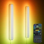 Rgbic Led Wall Sconces 2 Pack, Smart Dimmable Lights For Home & Music Sync. Fixed Price $333.99.