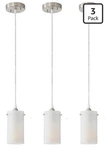 Eietonte EIEPL001-WF3P 1-LIGHT Mini Pendant Pack Brushed Nickel New. Fixed Price $65.00.