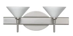 Besa Lighting 2SW-117607-LED-SN Kona Bathroom Vanity Satin Nickel. Fixed Price $445.50.