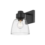 Golden Remy 1-LIGHT Wall Sconce, Matte Black/clear Glass 0314-1WBLK-CLR. Fixed Price $44.99.