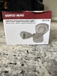 Led Dual Head Security Light By Satco. Fixed Price $26.99.