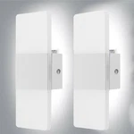 2 Pack Modern Square Led Wall Up Down Lamp Home Sconce Lighting Fixture. Fixed Price $22.99.