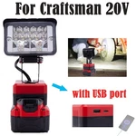 Outdoor Camping Led Work Light For Craftsman V20 20V Battery W/usb Adjustable. Fixed Price $25.99.