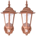 Maxsa Innovations 46719 2 Pack Copper Outdoor Wall Sconces, Pk. Fixed Price $70.19.