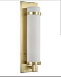 Progress Lighting Hartwick Collection Satin Brass One-light Wall Sconce 18.00. Fixed Price $79.99.