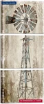 Kalormore Rustic Farmhouse Style Rusty Windmill Picture Canvas Prints Wall Art. Fixed Price $66.05.
