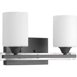 Progress Lighting P300145 Graphite Dart 2-LIGHT 14-1/4"W Bathroom Vanity. Fixed Price $46.58.
