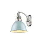 Duncan Pewter 1-LIGHT Bath With Seafoam Shade By Golden Lighting. Fixed Price $58.90.