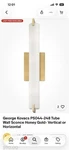 George Kovacs P5044-248 Tube Wall Sconce Honey Gold- Vertical Horizontal. Fixed Price $90.00.