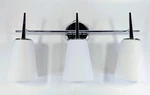 Generation Lighting Driscoll 3-LIGHT Wall/bath Vanity Chrome 24.5"W X 12"H. Fixed Price $54.99.