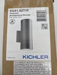 Kichler 11251AZT30 Architectural Bronze Led Outdoor Wall Light Open Box. Fixed Price $46.50.