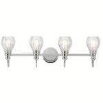 Kichler 45393 Chrome Greenbrier 4-LIGHT Bathroom Vanity. Fixed Price $77.07.