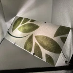 Vtg Ikea Gyllen Art Glass Zen Green Leaf Wall Panel Light Box 22 Sconce Retired. Fixed Price $43.64.