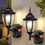 Oykyohei 2 Pack Porch With Outlet, Motion Sensor Outdoor Lights, Updat.... Fixed Price $87.43.