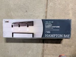 Hampton Bay Northvale 24" 3-LIGHTS Bathroom Vanity Metal Matte Black Finish. Fixed Price $39.99.