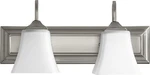 Quorum International 5104-2 Nickel 2-LIGHT 18"W Bathroom Vanity. Fixed Price $98.00.