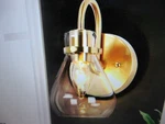 Uolfin Modern Teardrop Bedroom Wall 1-LIGHT Brass Sconce With Shades. Fixed Price $35.95.