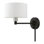 Livex Lighting 40080 Allison 10" Tall Commercial Wall Sconce - Black / Brushed. Fixed Price $194.96.