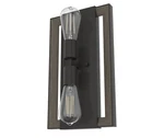 Hunter Woodburn Noble Bronze And French Oak 2 Light Small Sconce Wall. Fixed Price $79.99.