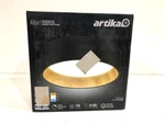 Artika Alton 13 In. 1-LIGHT Black And Wood Modern Led Indoor Flush Mount New. Fixed Price $52.95.