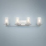 Kichler Alton 33 3/4" Wide Chrome 4-LIGHT Bath. Fixed Price $439.99.