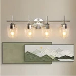 Foucasal Bathroom Fixtures 4-LIGHT Brushed Nickel. Fixed Price $97.02.