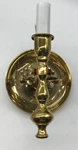 Retro 1980 Nulco Polished Brass Indoor Candle Type Wall Sconce. Fixed Price $19.95.