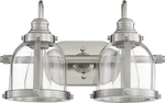 Banded Dome - 2 Light Bath Vanity Transitional Style 16 Inches Wide By 10. Fixed Price $252.00.