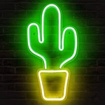 Lumoonosity Cactus Light - Neon Signs For Bedroom & Home Decor Led Night Li.... Fixed Price $43.96.