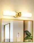 Emak Modern 22 Inch Bathroom Light Fixtures Over Mirror, Brushed Gold Vanity. Fixed Price $29.99.