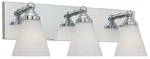 Designers Fountain 6493 Contemporary Three Light 300W Bathroom - Chrome. Fixed Price $110.34.