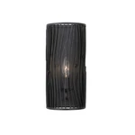 Kalco Lighting Morre 1 Sconce, Black Iron - 507520BI. Fixed Price $198.00.