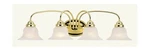 Livex Lighting 1534-02 Edgemont Vanity Polished Brass With White Alab.... Fixed Price $281.10.
