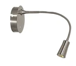 Led Wall Reading Access Lighting Gooseneck Brushed Steel - New. Fixed Price $29.90.