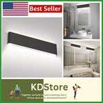 Contemporary 24IN Black Led Vanity Light - Hardwired Elegant Bathroom Fixture. Fixed Price $107.99.
